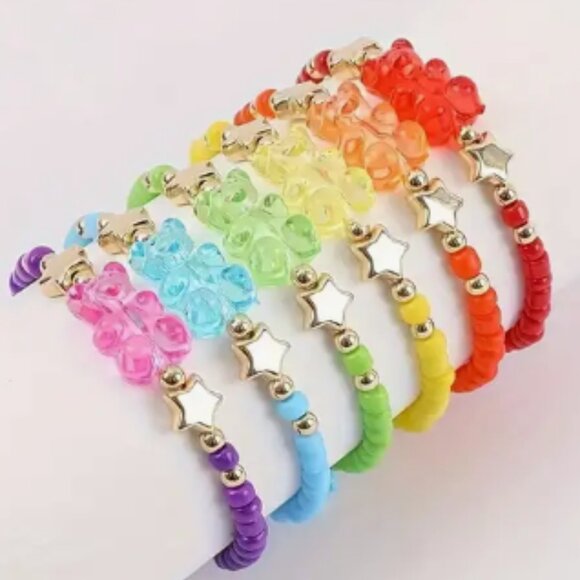 #bracelets #rainbow gummy bear